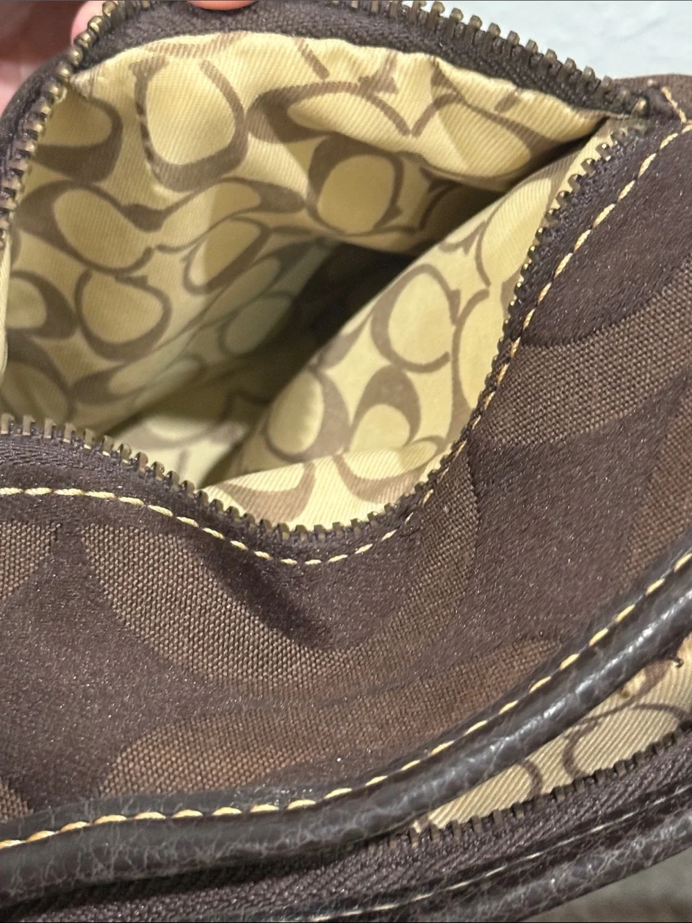 Vintage‎ Coach Brown Madison Crossbody Bag